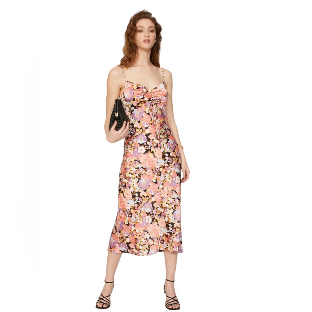Rails- Sudra Floral Pink and Brown Women's Dress Size XL